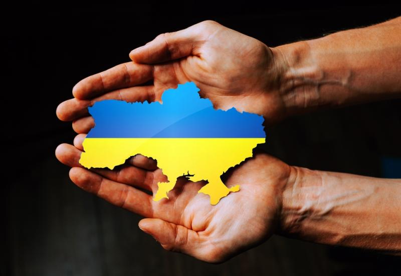Ukraine held in hands